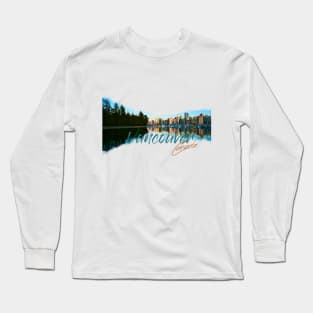 Vancouver, Canada: Downtown and Stanley Park Skyline Long Sleeve T-Shirt